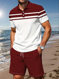 CONJUNTO DE HOMBRE CASUAL CON RAYAS