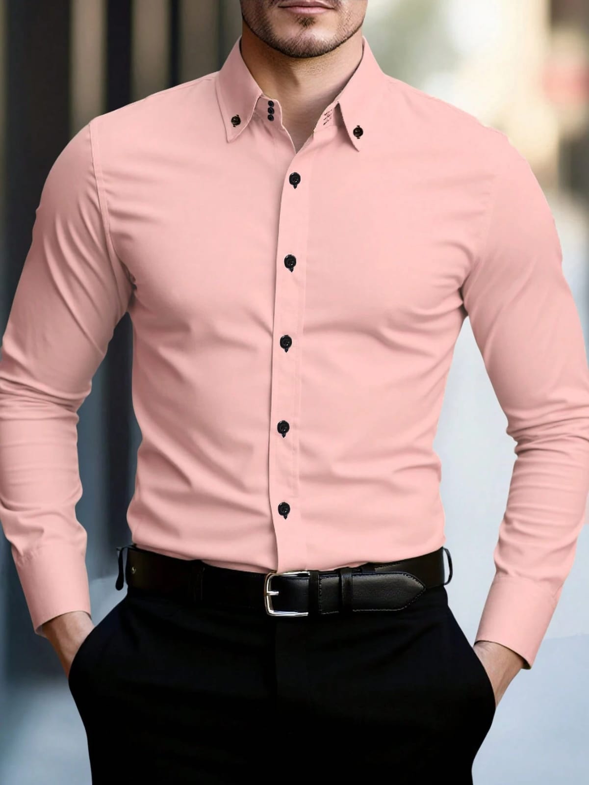 CAMISA MANGA LARGA DE HOMBRE