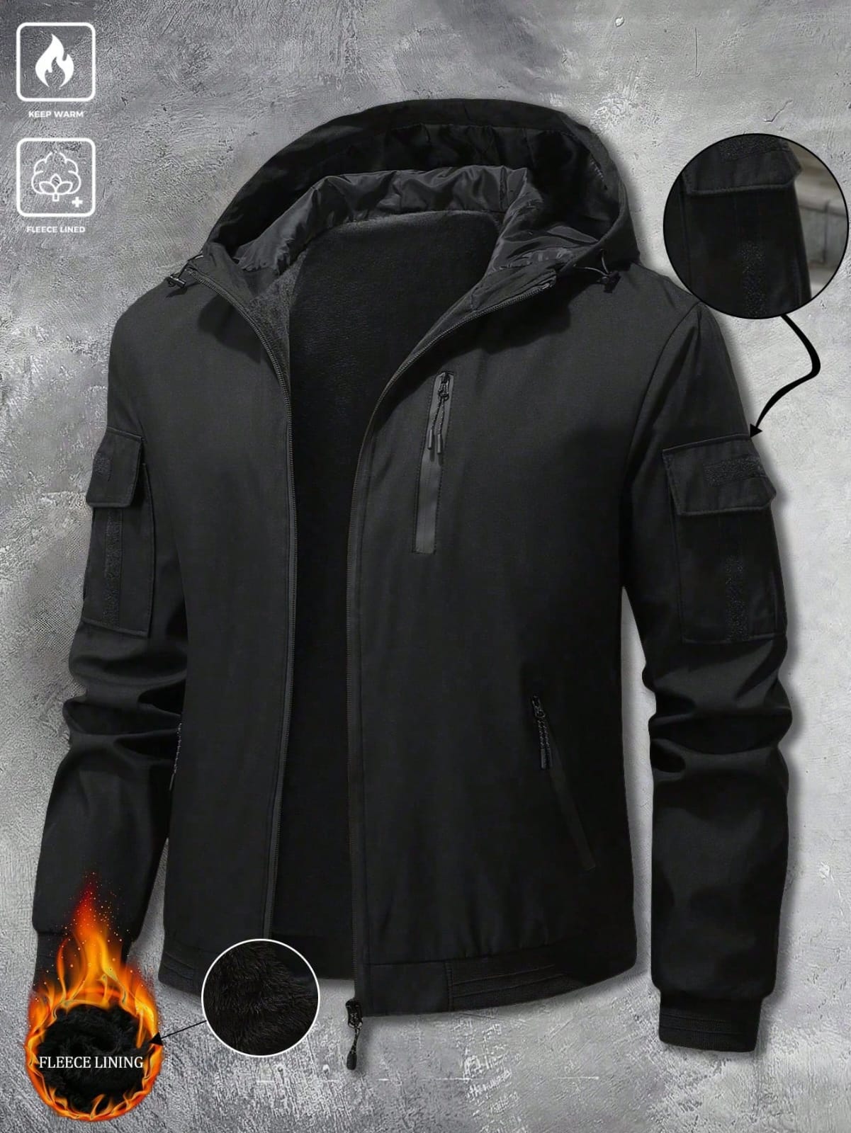 CHAQUETA CON CAPUCHA