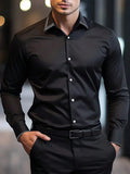 CAMISA MANGA LARGA DE HOMBRE COLOR NEGRO