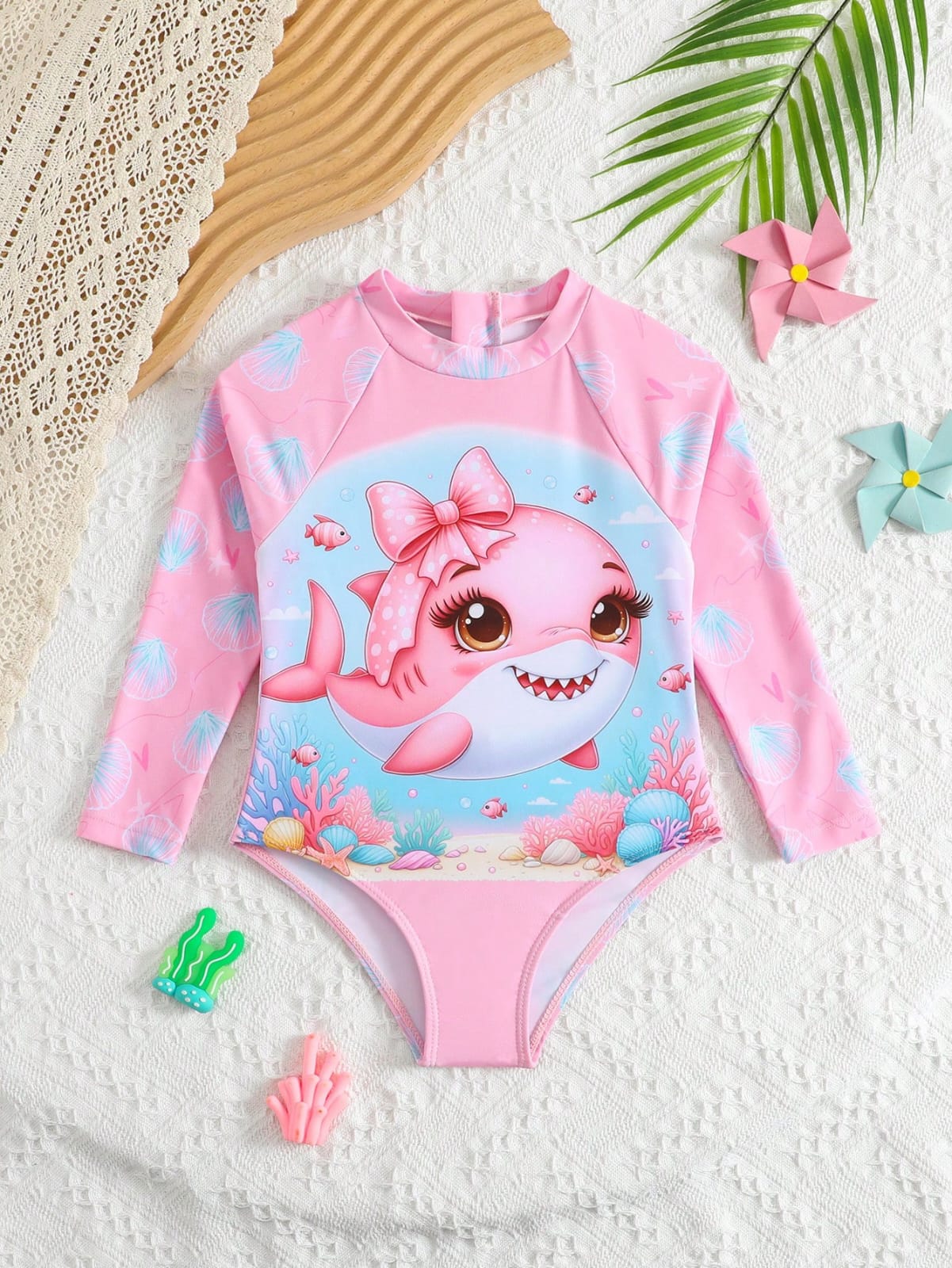 TRAJE DE BAÑO MANGA LARGA DE NIÑA