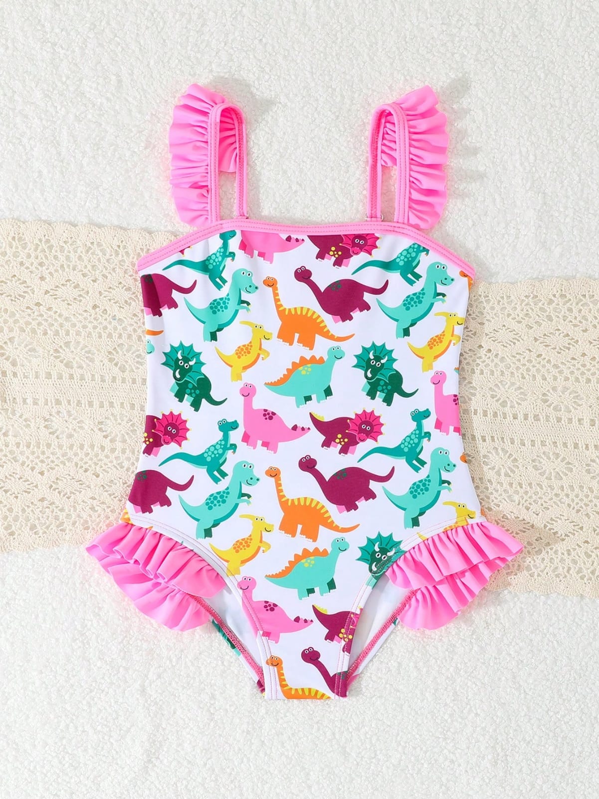 TRAJES DE BAÑO DE NIÑA DE DINOSAURIO