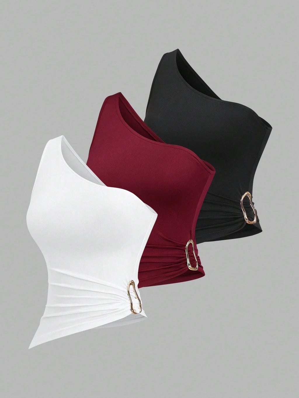 BLUSA SIN MANGAS CON HEBILLA METALICA