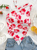 BLUSA BLANCA CON FLORES