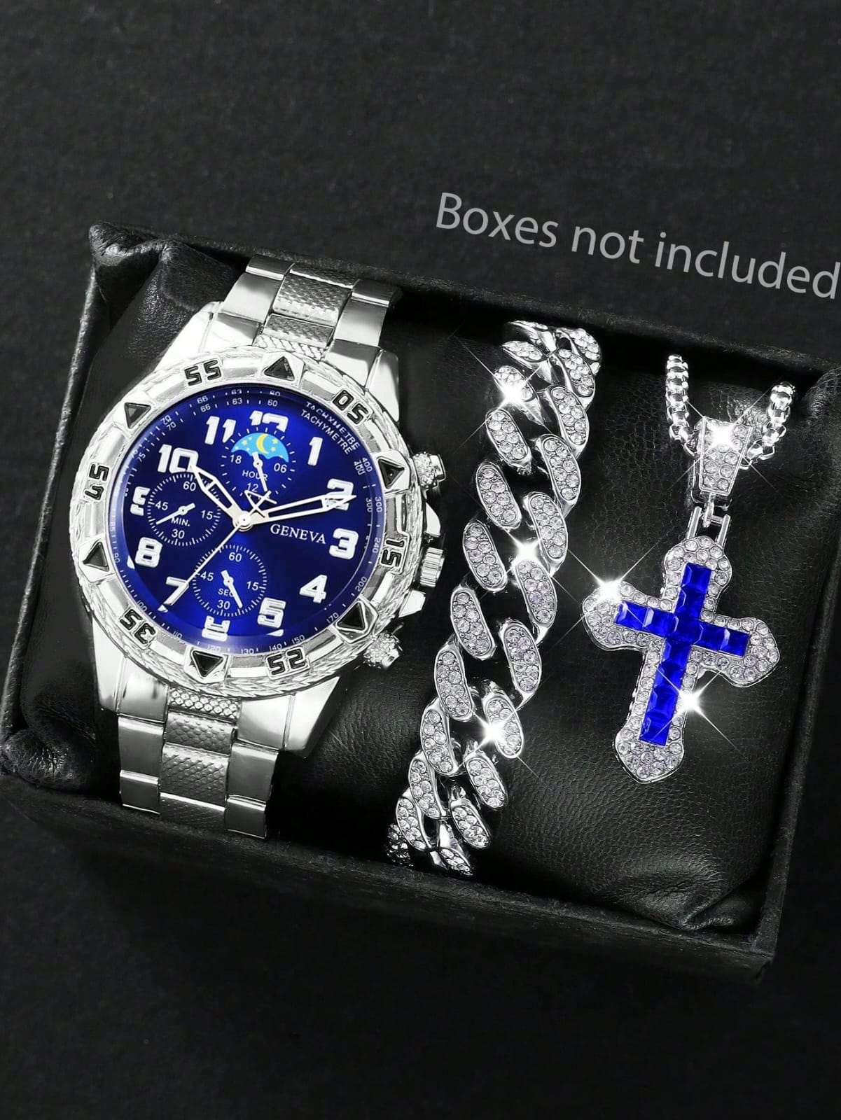 SET DE RELOJ PULSERA Y CADENA DE HOMBRE