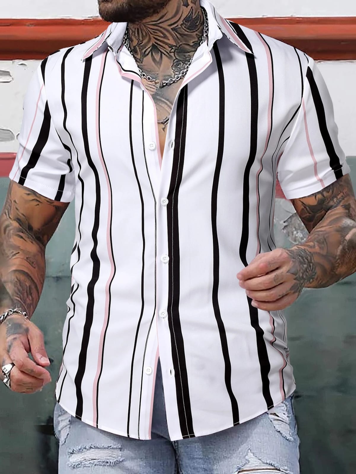 CAMISA DE BOTONES MANGA CORTA DE HOMBRE