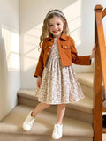 CONJUNTO DE VESTDIO + CHALECO DE NIÑA