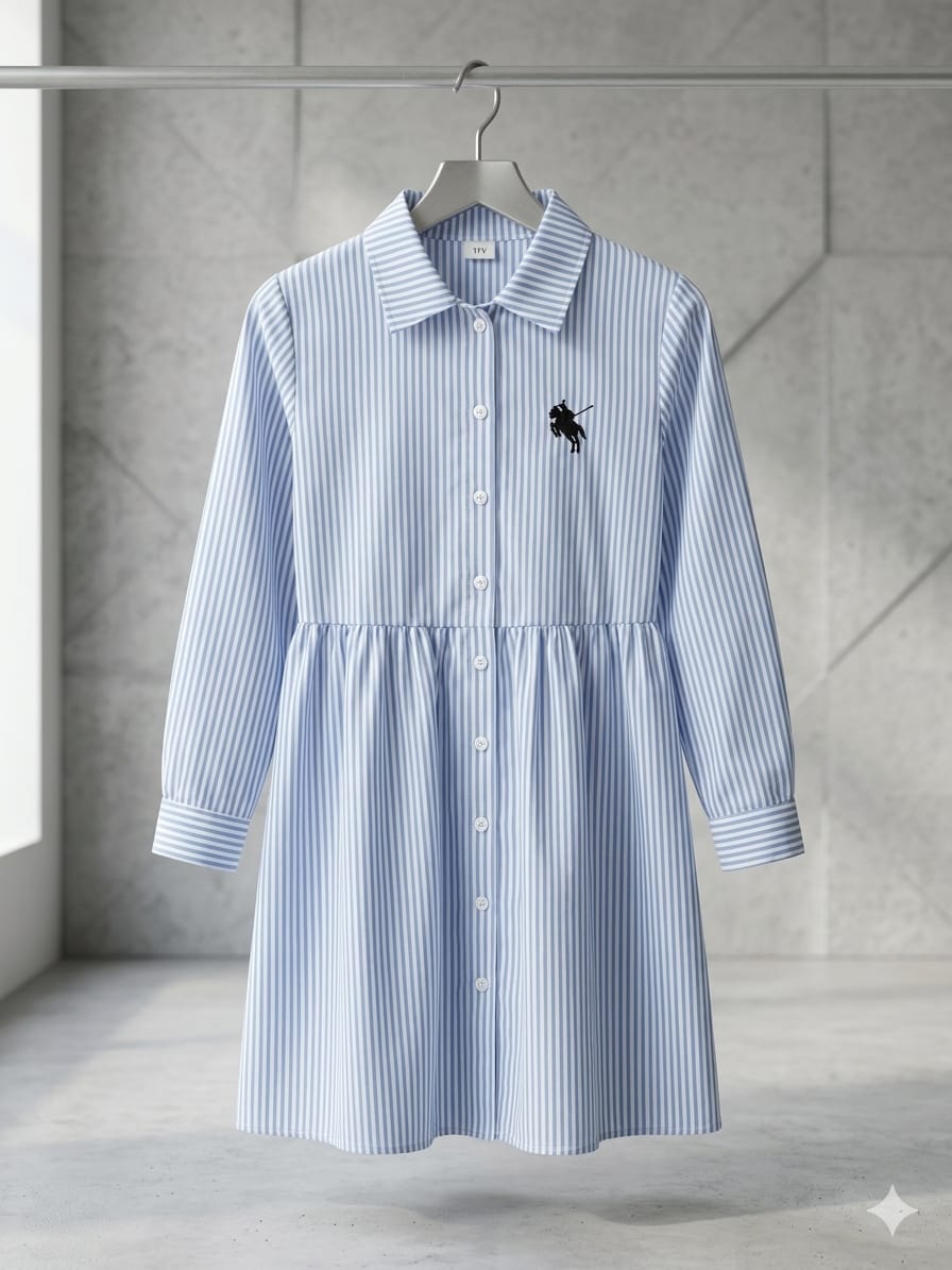 VESTIDO CON MANGA DE NIÑA