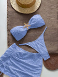 TRAJE DE BAÑO COLOR CELESTE