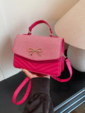 CARTERA COLOR ROSADA CON CHONGUITO