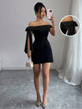 VESTIDO CORTO COLOR NEGRO