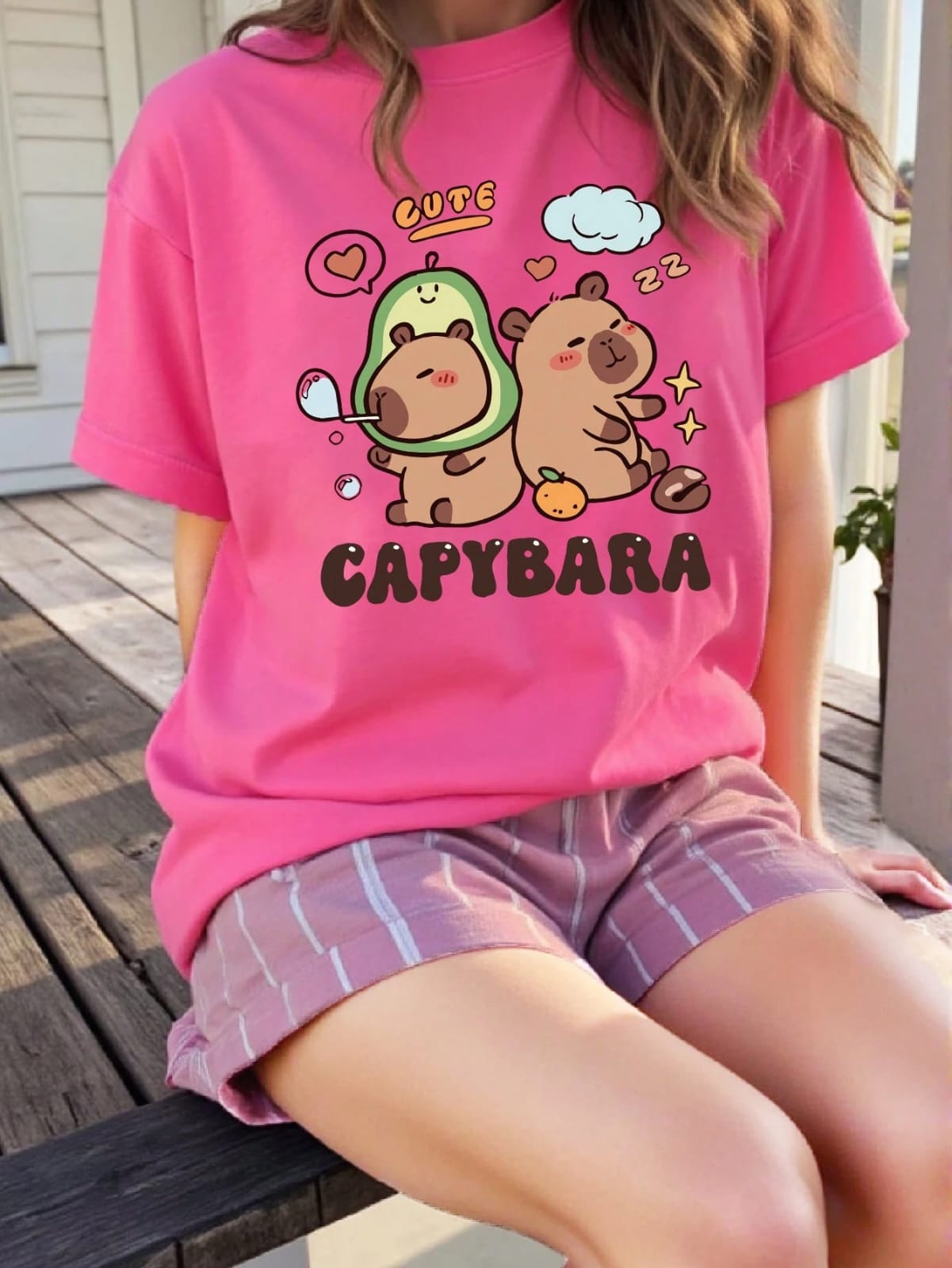 CAMISA DE CAPIBARA COLOR ROSA