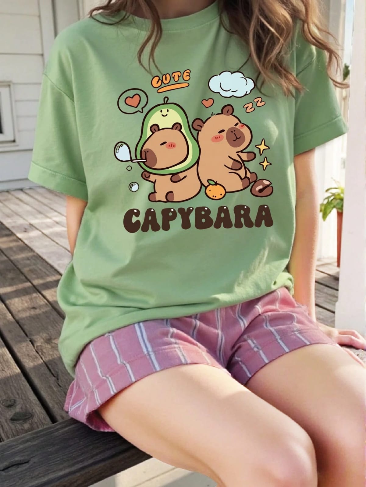 CAMISA DE CAPIBARA COLOR VERDE