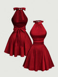 VESTIDO COLOR ROJO