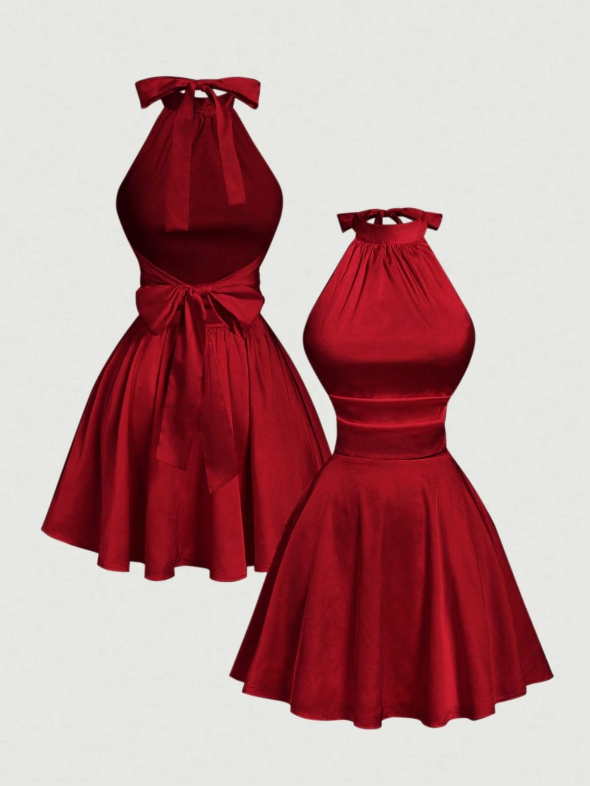 VESTIDO COLOR ROJO