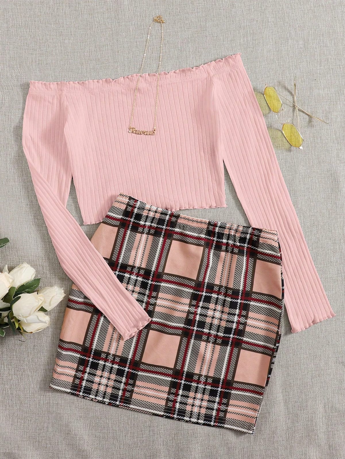 CONJUNTO DE FALDA DE DAMA