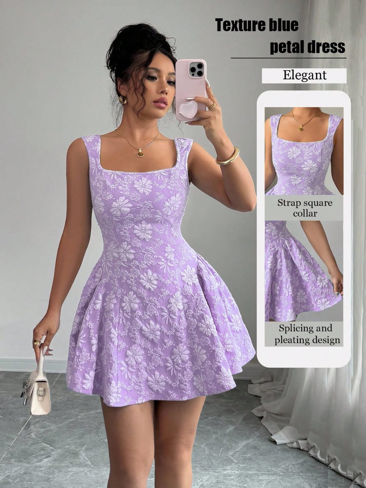 VESTIDO COLOR MORADO