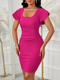 VESTIDO LARGO COLOR ROSADO