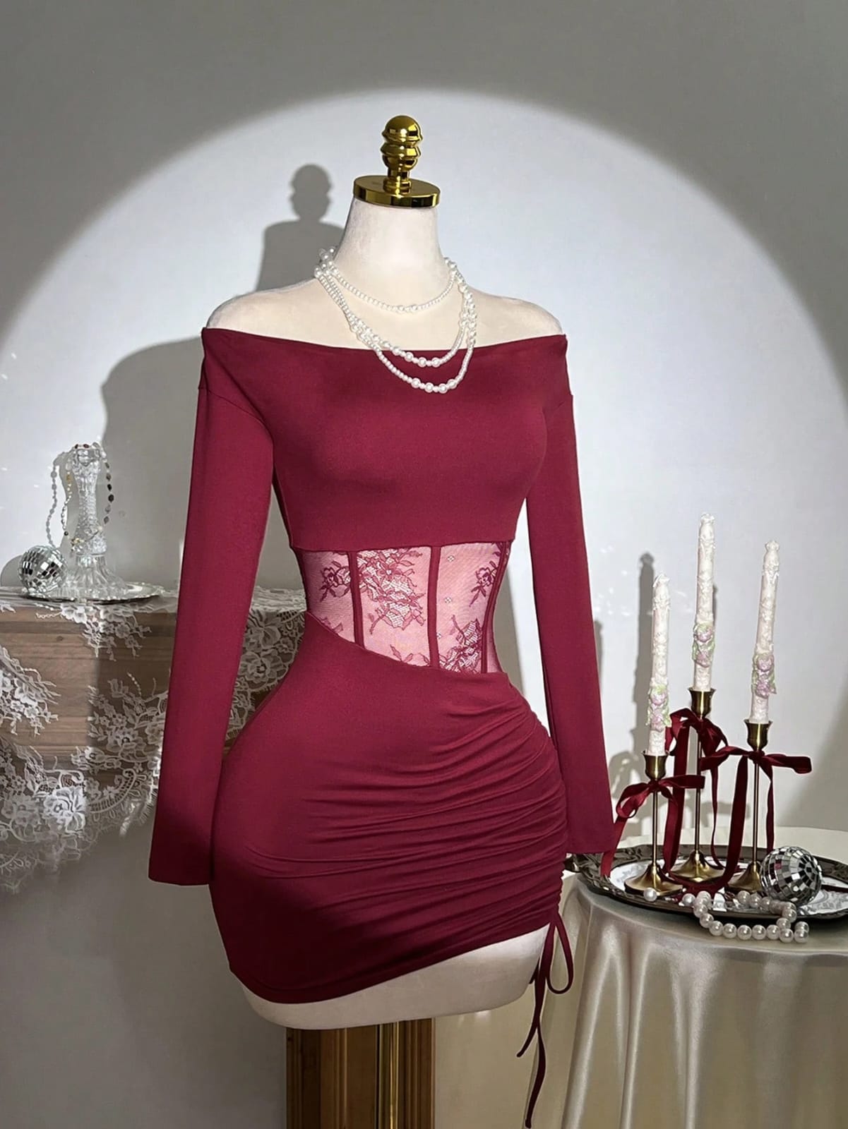 VESTIDO COLOR ROJO