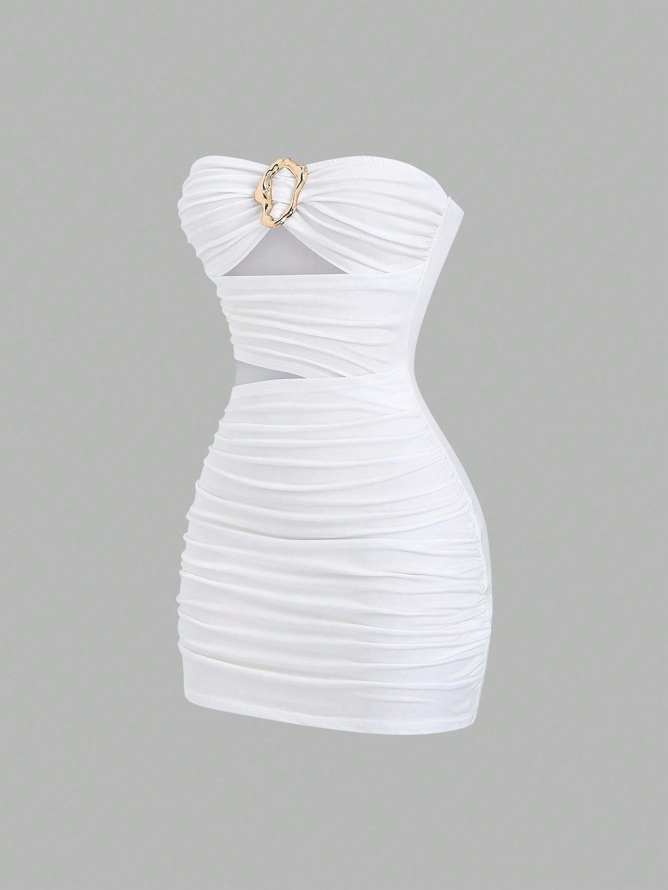 VESTIDO CORTO COLOR BLANCO