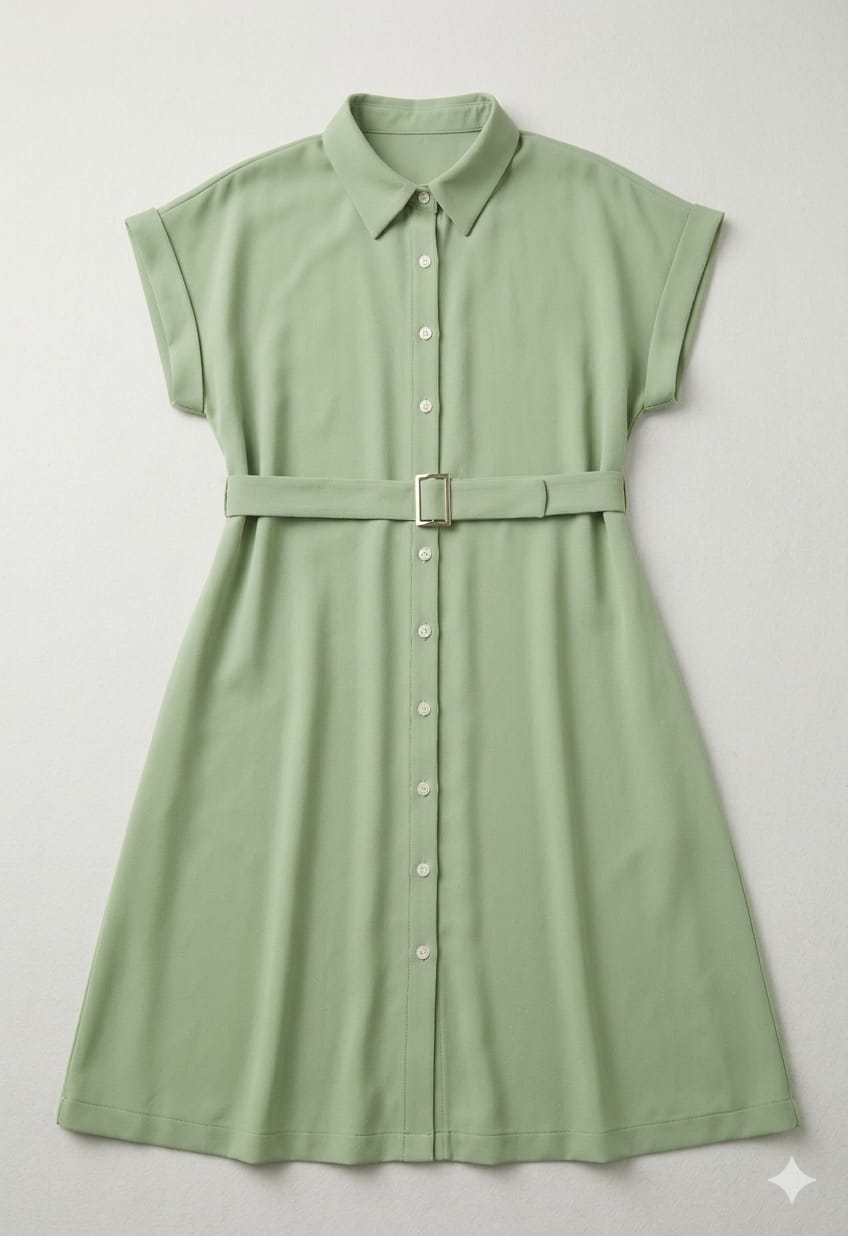 VESTIDO LARGO COLOR VERDE