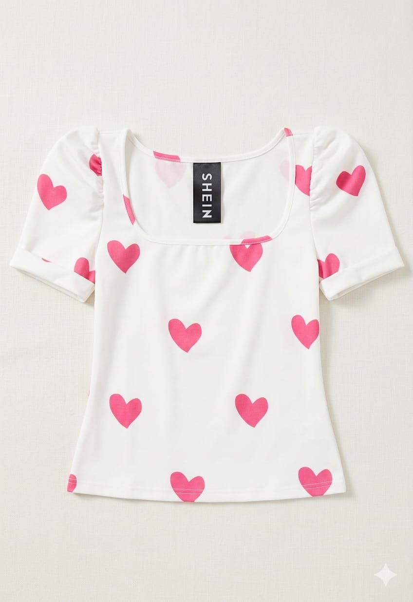 CAMISA DE DAMA CON CORAZON