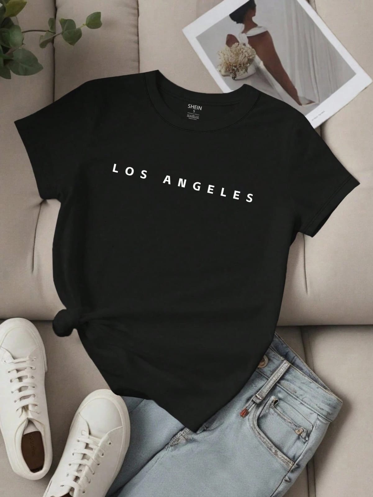 CAMISA LOS ANGELES COLOR NEGRA