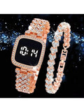 1 SET DE RELOJ DE MUJER Y PULSERA
