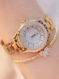 RELOJ DE MUJER Y PULSERA DE MARIPOSA