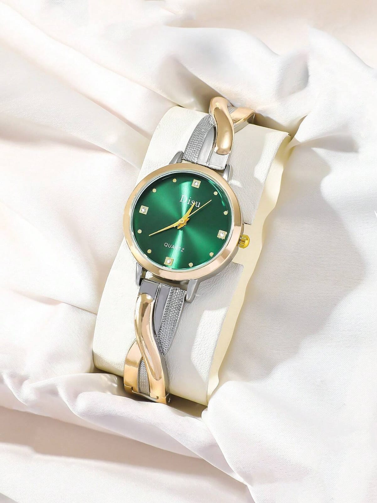 RELOJ BICOLOR Y DIAMANTE DE MUJER