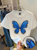 CAMISA DE MUJER CON DISEÑO DE MARIPOSA