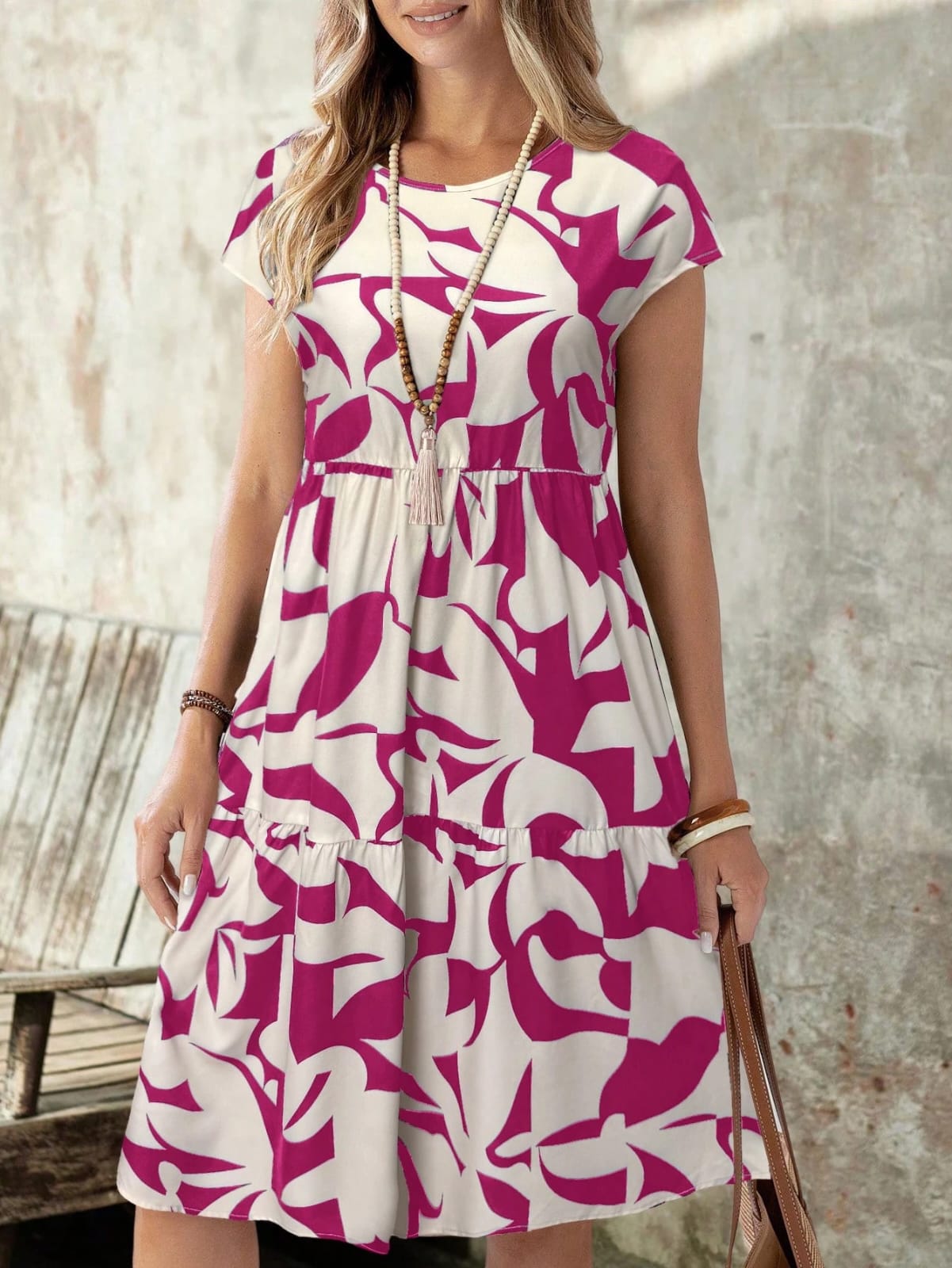 VESTIDO DE MUJER MANGA CORTA