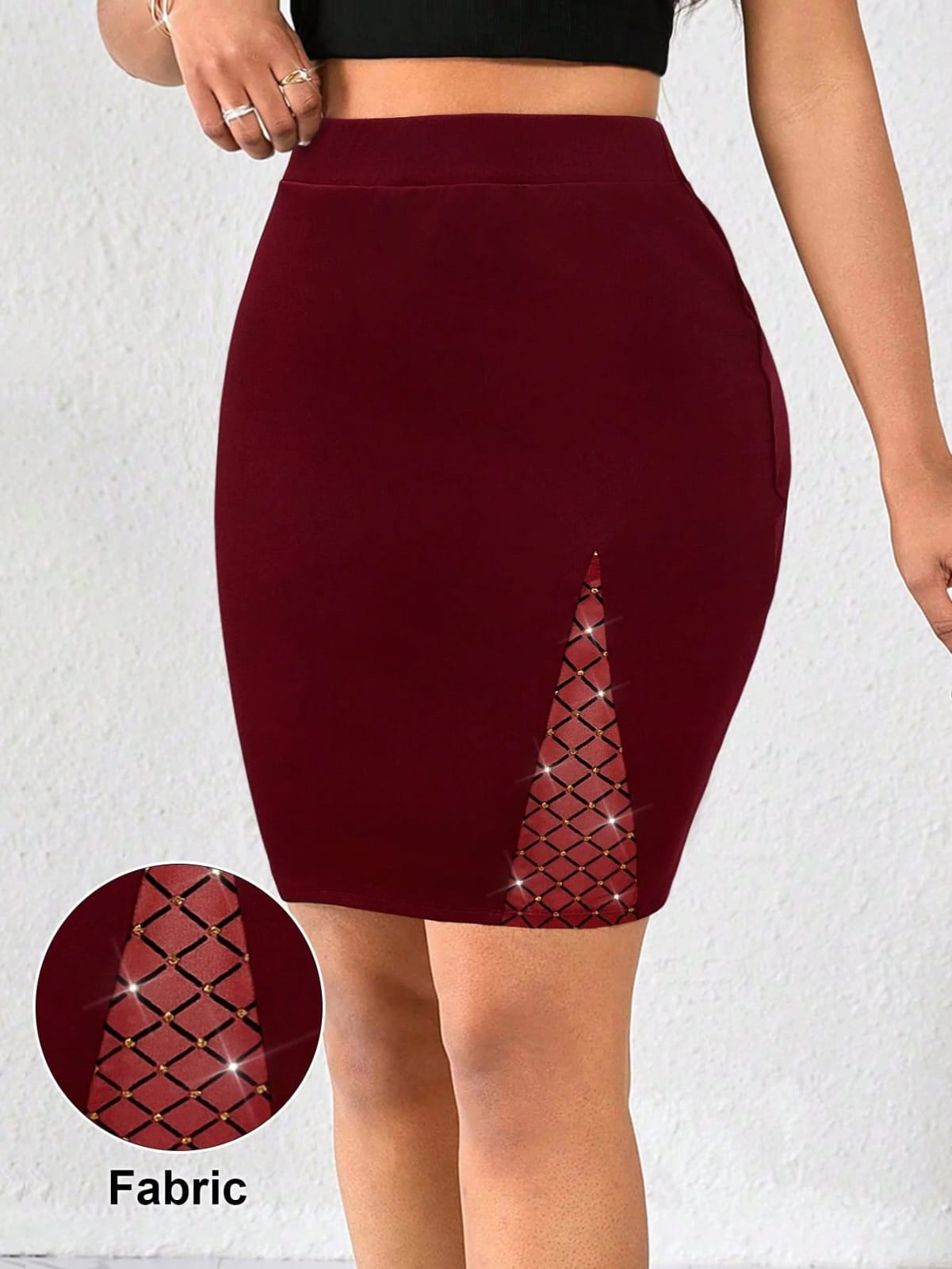 FALDA CON AVERTURA DE MUJER