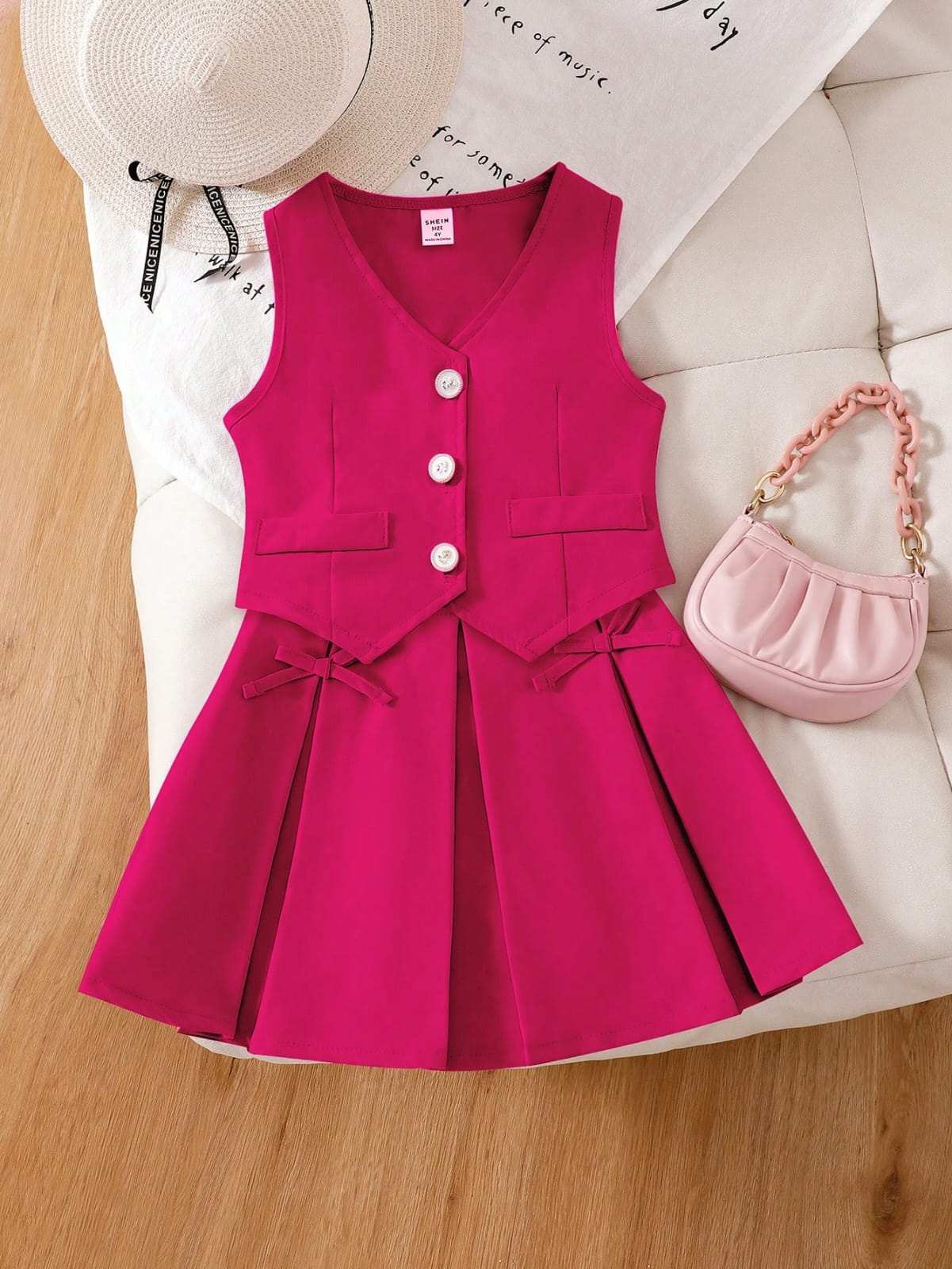 CONJUNTO DE FALDA DE 2 PIEZAS PARA NIÑA