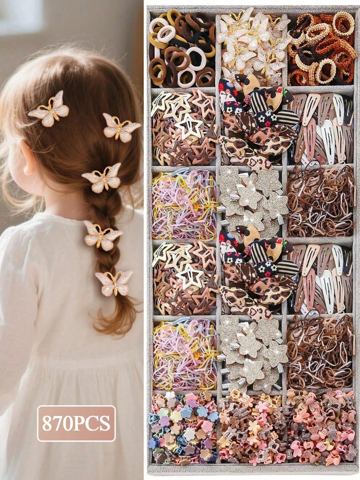 ACCESORIOS PARA NIÑA 870 PIEZAS