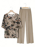CONJUNTO DE MUJER 2 PIEZAS BLUSA Y PANTALONETA