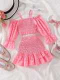 CONJUNTO DE NIÑA FALDA Y TOP