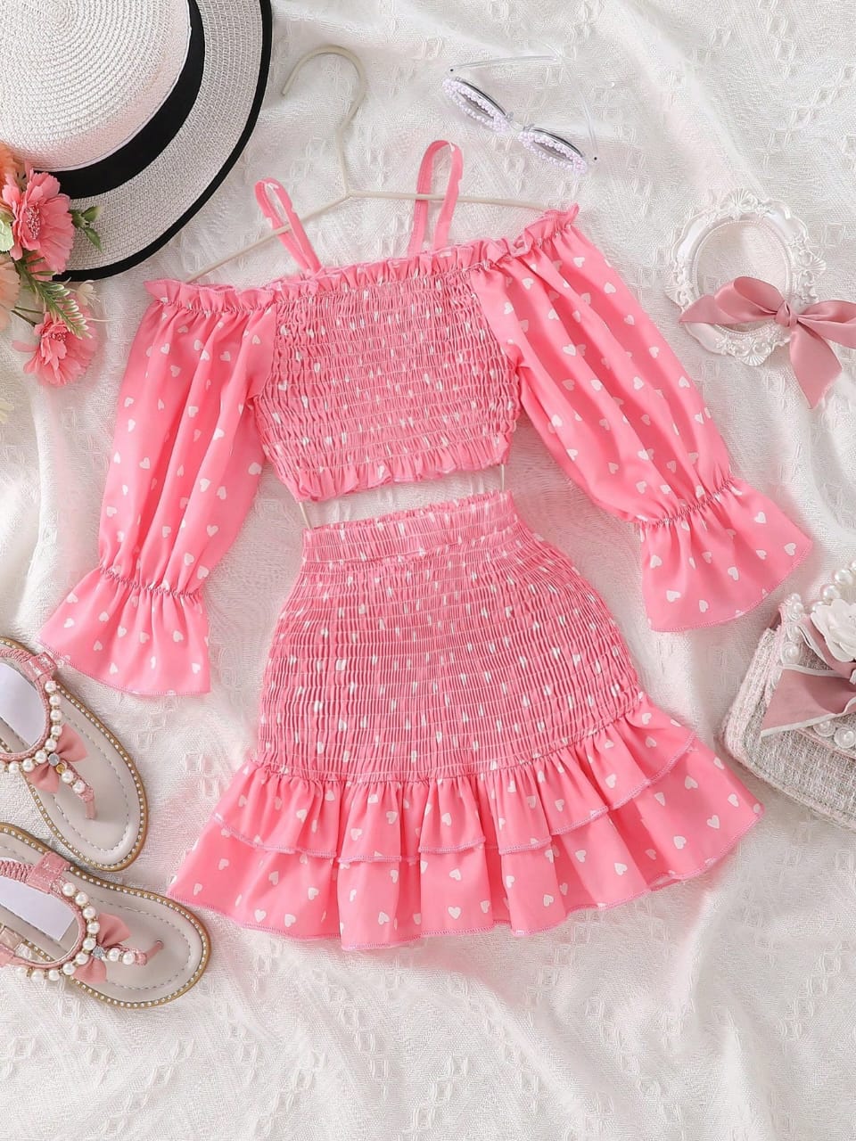 CONJUNTO DE NIÑA FALDA Y TOP
