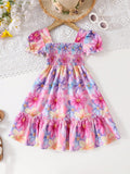 VESTIDO DE NIÑA CON ESTAMPADO FLORAL