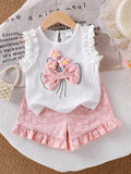 CONJUNTO DE NIÑA CHORTS Y BLUSA