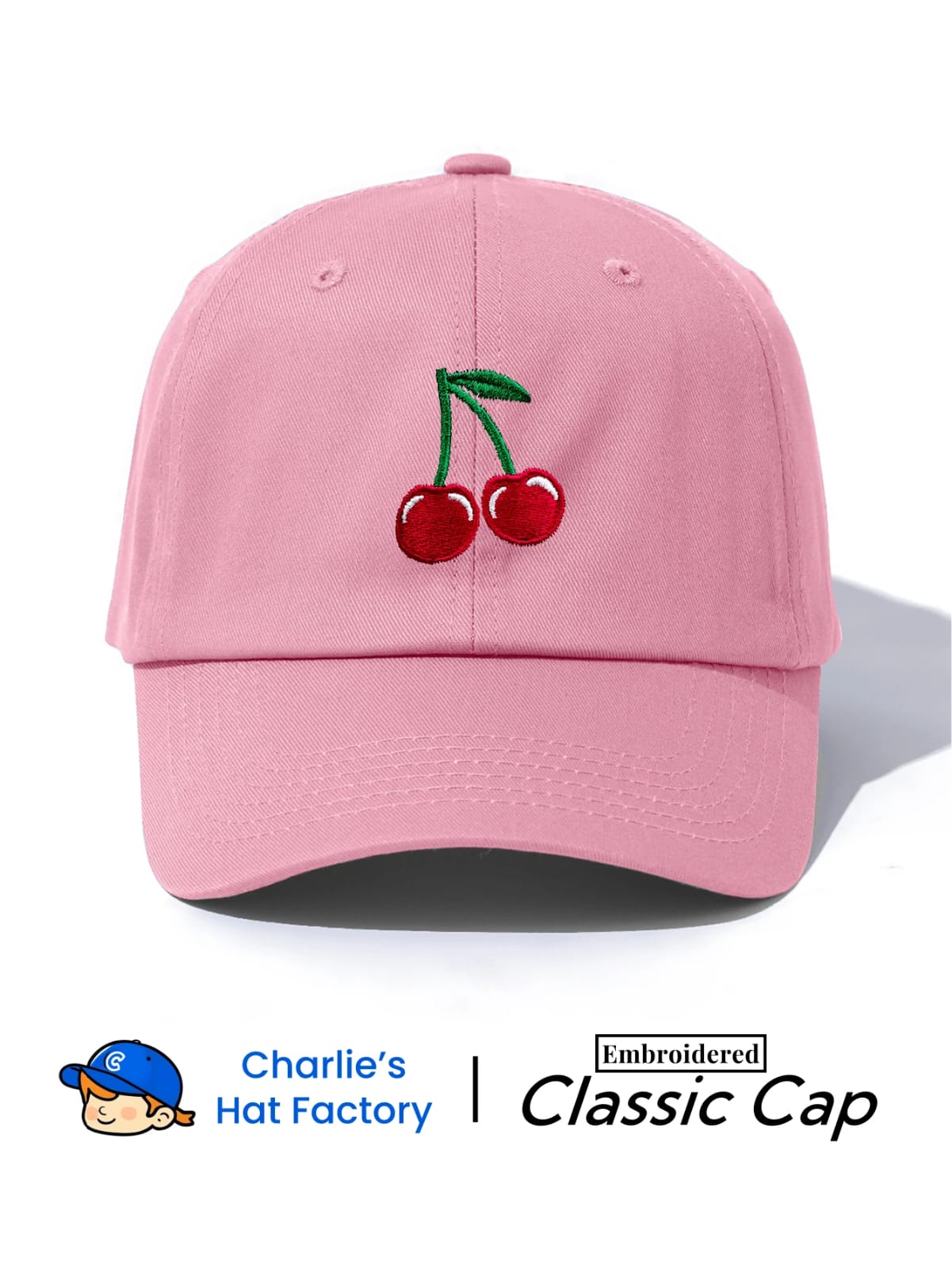 1 PIEZA GORRA DE MUJER CON DISEÑO DE CHERRY