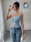 TOP DE MUJER DE TIRANTES CON ROSAS