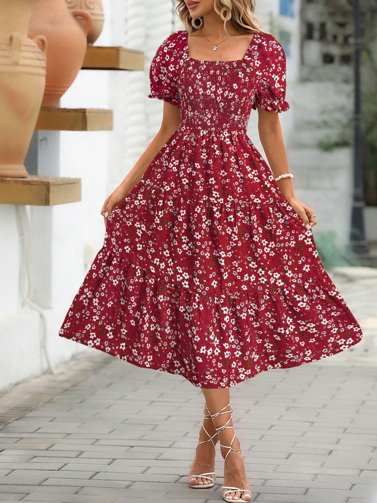 VESTIDO LARGO DE MUJER