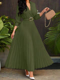 VESTIDO LARGO VERDE BLISADA