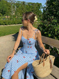 VESTIDO CELESTE DE PICNIC DE MUJER