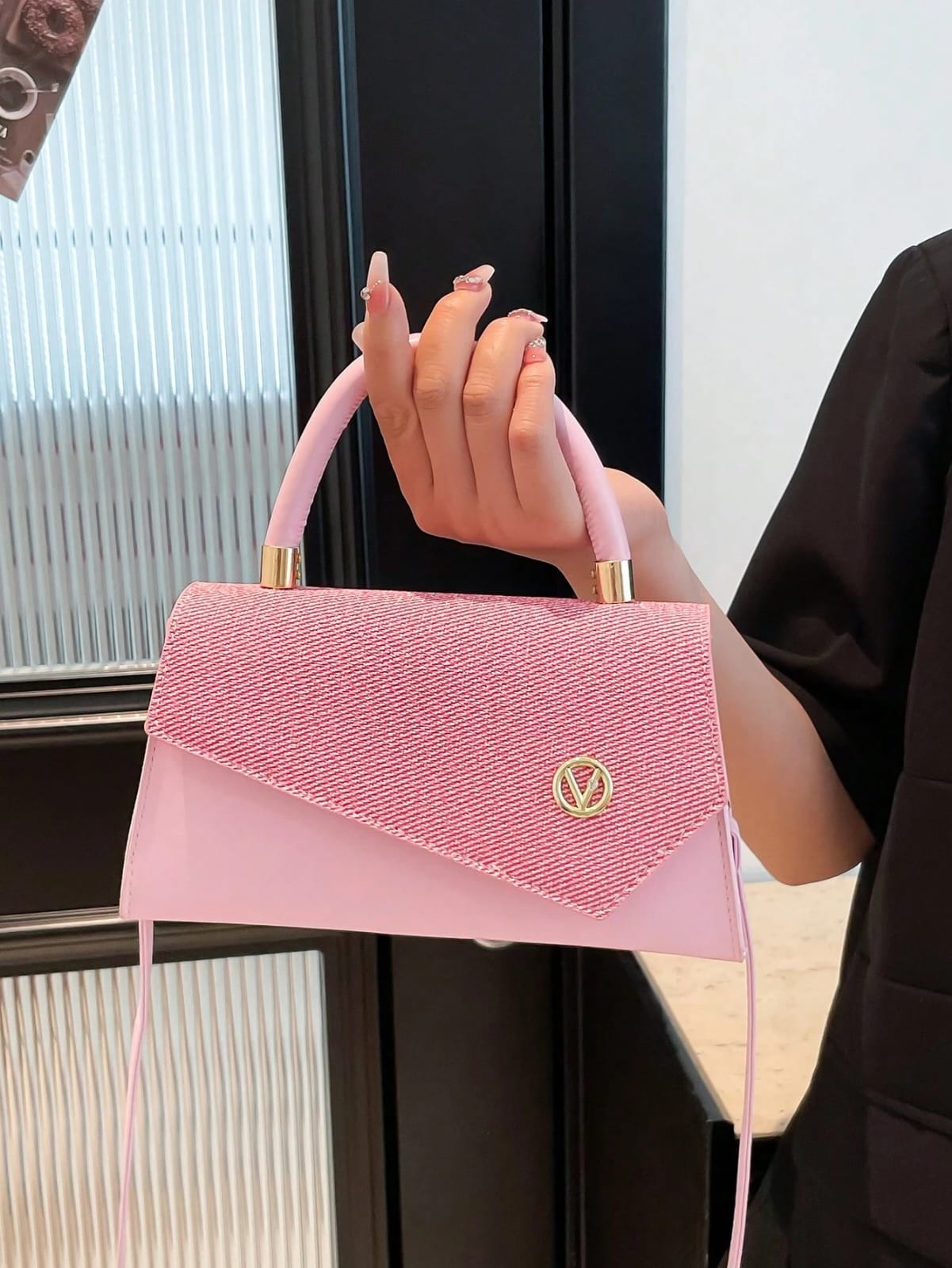 CARTERA COLOR ROSADA