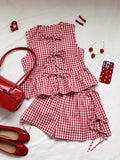 CONJUNTO DE SHORT Y CAMISA DE DAMA