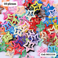 SET DE 10 PIEZAS DE GANCHITOS DE ESTRELLA