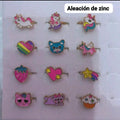 12 PIEZAS DE ANILLOS DE NIÑA