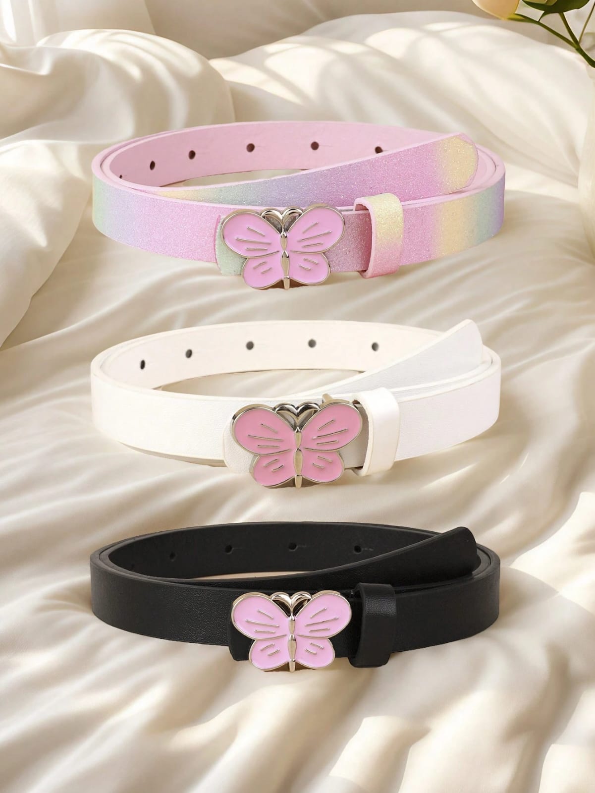 SET DE 3 FAJAS DE MARIPOSAS DE NIÑA